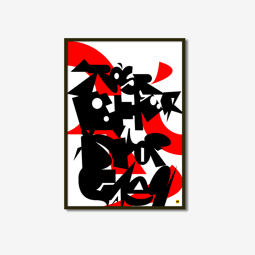 Plakat Graffiti Red is the New Black
